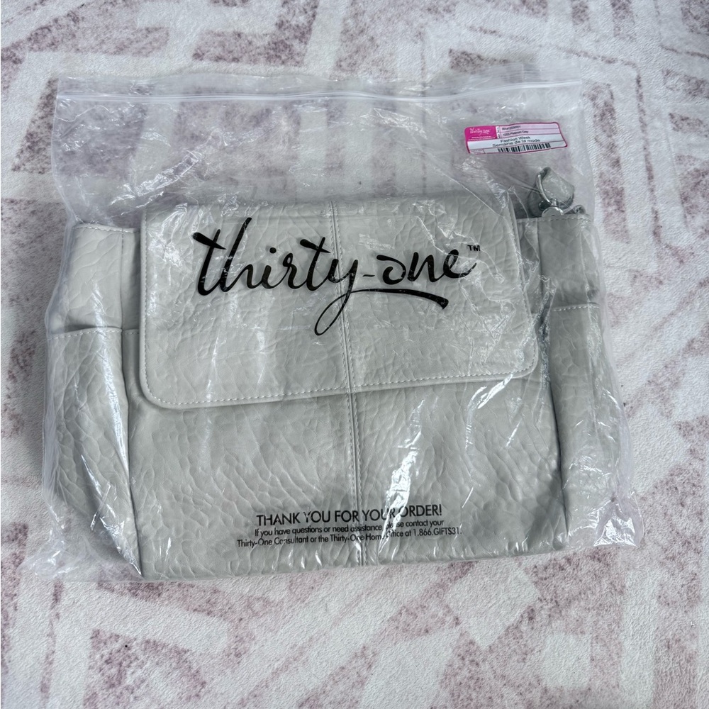 Thirty-One Platinum Grey Tote